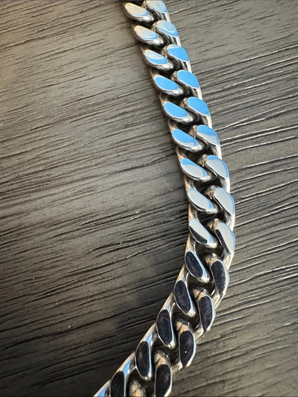 Men's Silver Chain Necklace - Unbranded